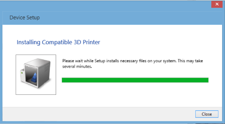 Installazione della stampante 3D compatibile.