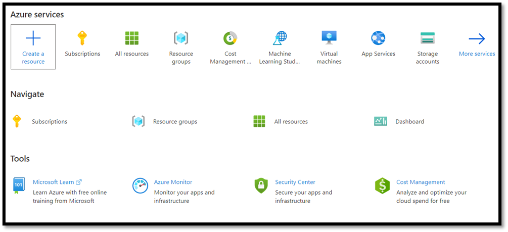Selezione delle risorse di Azure