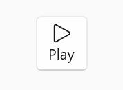 Un pulsante con l'icona di riproduzione, costituita dal profilo di un triangolo rivolto a destra, con il testo play sotto di esso
