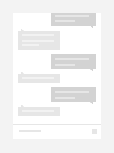 App chat con elenco invertito