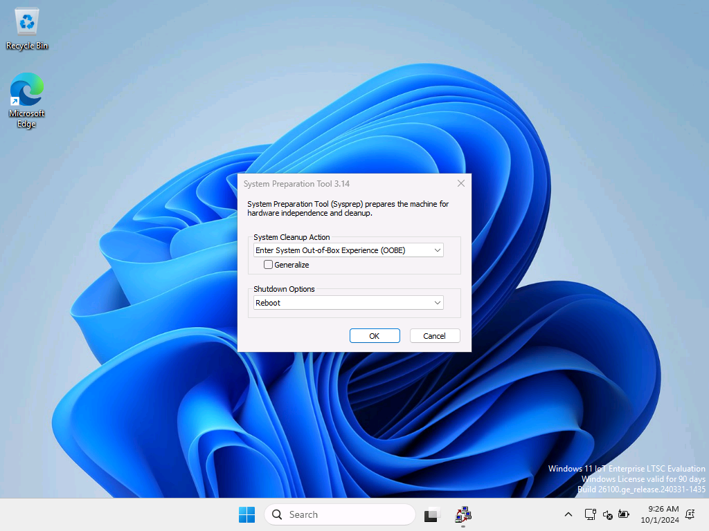 Screenshot che mostra Explorer come interfaccia di sistema predefinita.