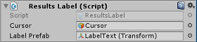 Screenshot che mostra come impostare le destinazioni di riferimento all'interno di Unity.