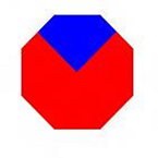 diagramma che mostra come una trasformazione 3D non influenzi il ritaglio rettangolare (l'elemento visivo ruota all'interno del ritaglio).