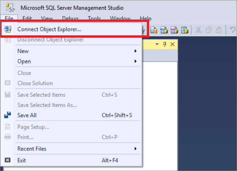 SQL Server オブジェクト エクスプローラー