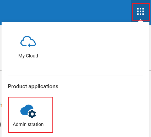 Software AG Cloud の管理の構成