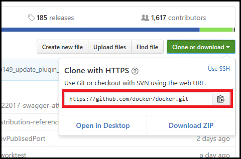 GitHub クローン ボタン