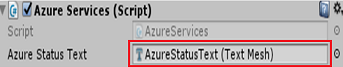 Azure 状態テキスト参照ターゲットを割り当てる