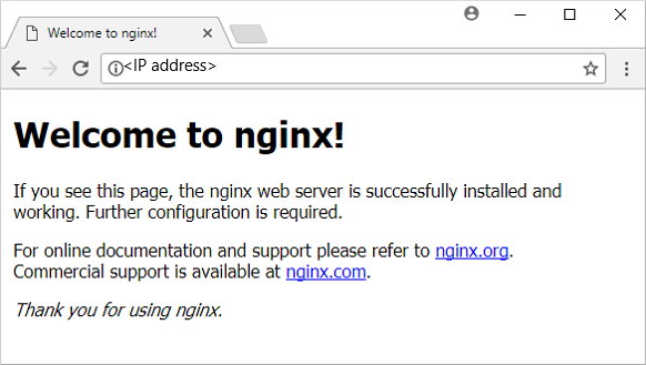Standaard NGINX-webpagina
