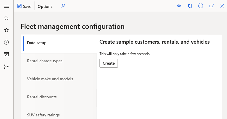 Screenshot of the Load Demo Data button on the Data setup tab.