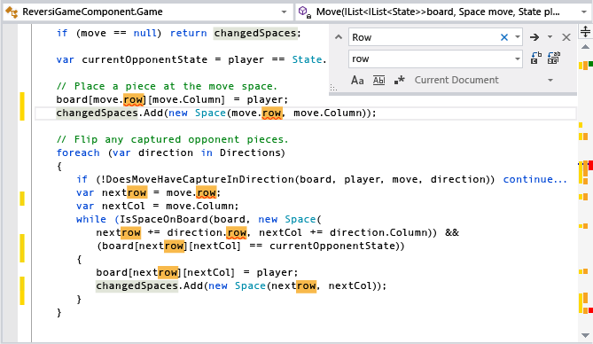Visual Studio-schuifbalk na het vervangen van een tekenreeks met fouten