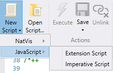 Schermopname van het menu Scripting in WinDbg.
