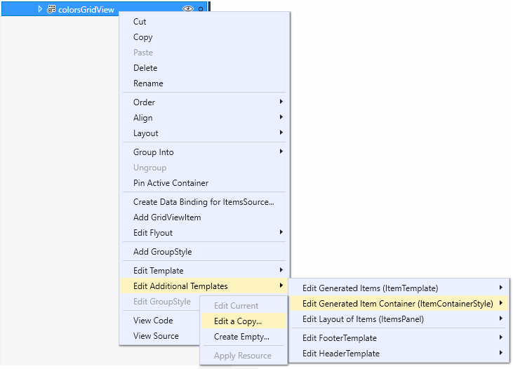 Visual Studio-editor