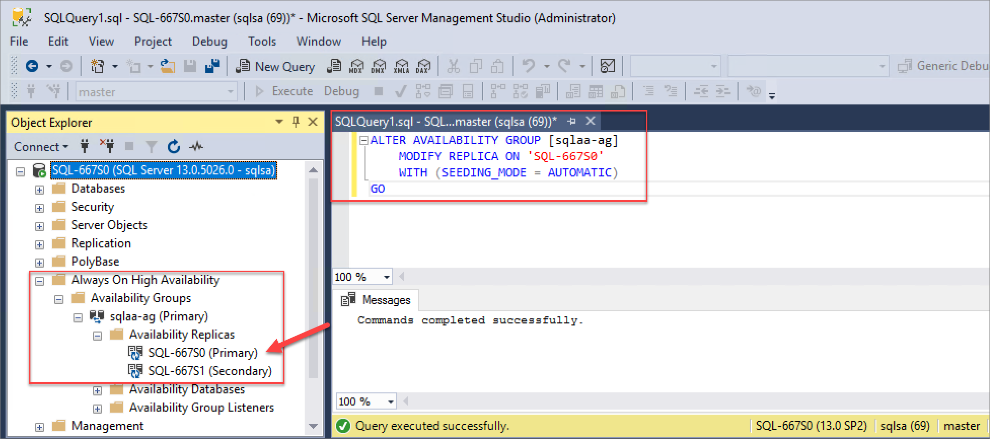 Podstawowy skrypt instancji SQL