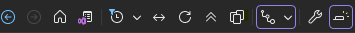 Zrzut ekranu przedstawiający pasek narzędzi Eksplorator rozwiązań w programie Visual Studio.