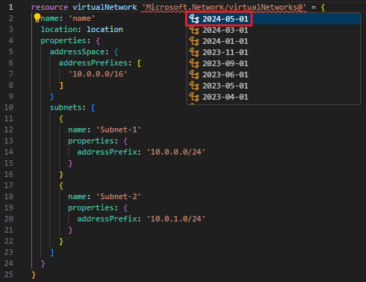 Captura de tela da atualização da versão da API.