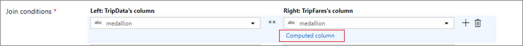 Opção de Coluna Computada
