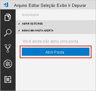 Abrir pasta no Visual Studio Code