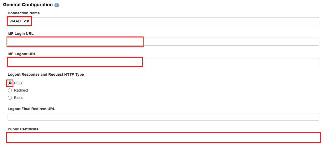 Configuração geral