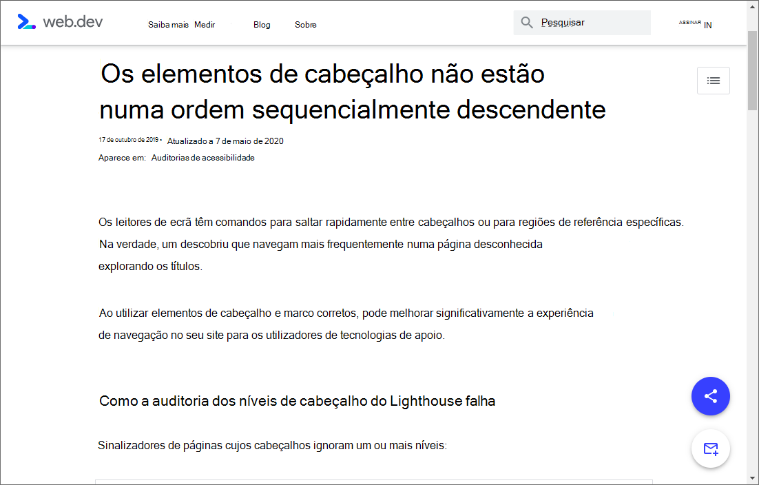 Exibir a documentação de um problema