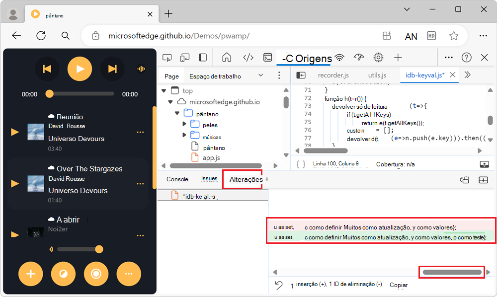 Exibindo uma longa linha de código