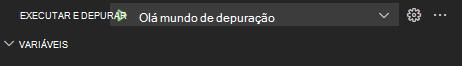 A guia Executar no Visual Studio Code