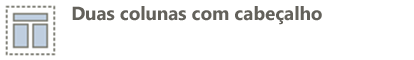 cabeçalho, 2 colunas