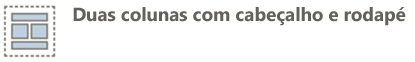 cabeçalho, 2 colunas, rodapé