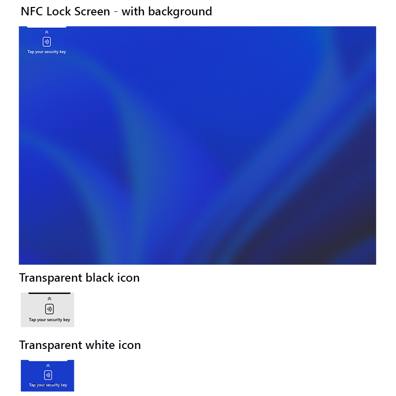 Captura de tela que mostra os downloads disponíveis da Tela de Bloqueio NFC para o Surface Pro 10.