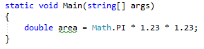 Captura de tela do resultado embutido – C#.