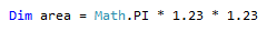 Screenshot do resultado embutido - Visual Basic.
