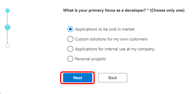 foco do desenvolvedor do Microsoft 365