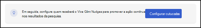 Captura de tela do botão Configurar Nudges na página de configuração de Comunicações.
