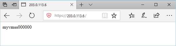 Testar o URL de base no gateway de aplicação