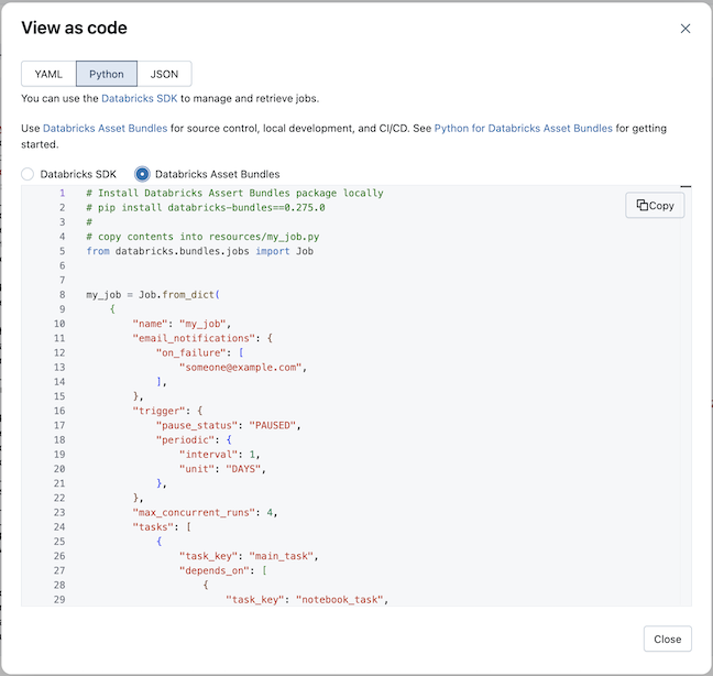 Ver como código, Python