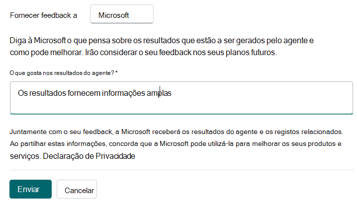 Opção de comentários sobre o produto