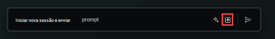 Captura de tela que mostra o botão Plugin.