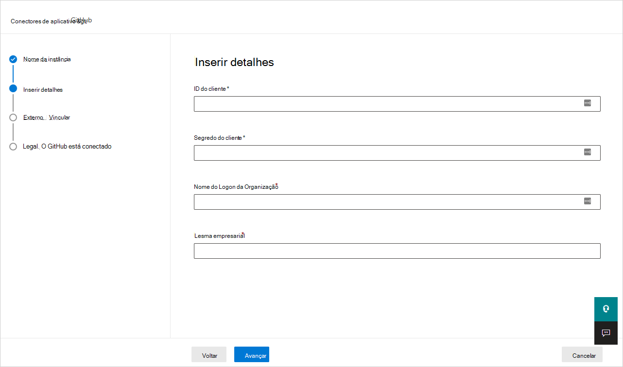 Ligar ao GitHub.