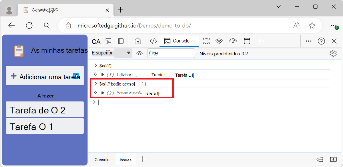 Usando um seletor XPath mais complicado