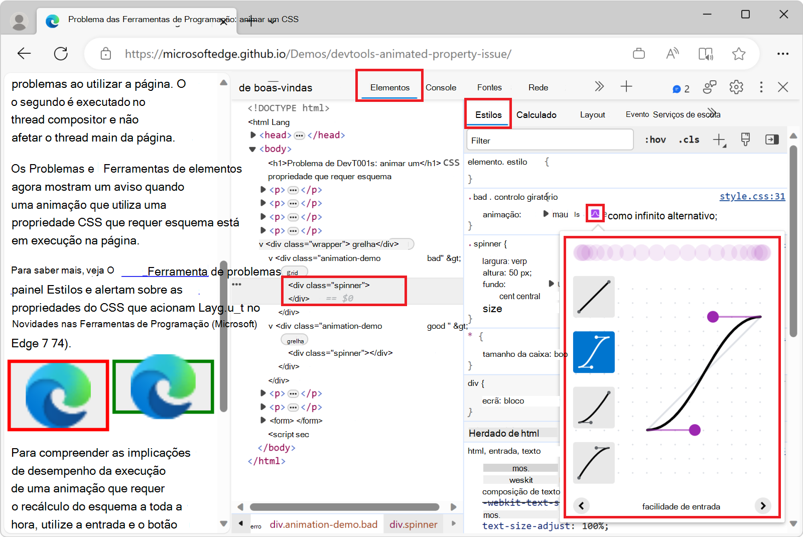 O Editor de Flexibilização