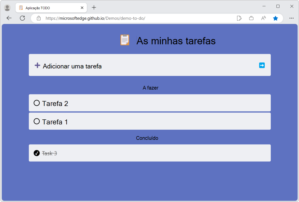 WebPage que está em design, agora separada da janela do DevTools, que está desencaixada da janela da página da Web do navegador