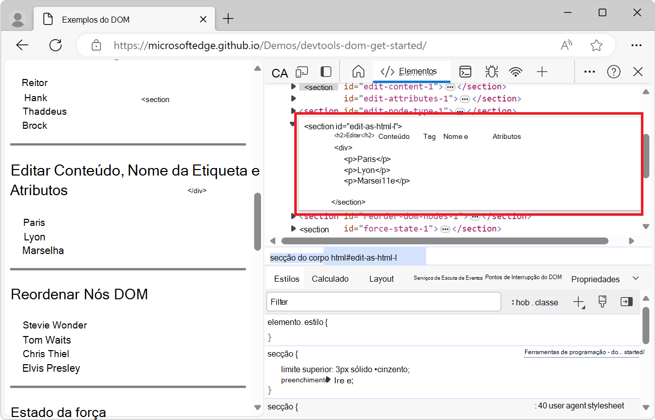 O editor HTML