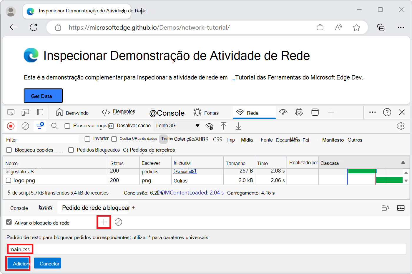 Bloqueando o 