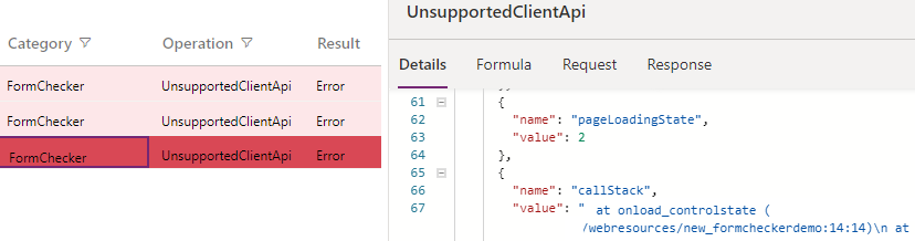 API de Cliente Não Suportada