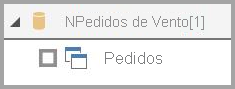 Captura de ecrã do ícone de Visualização a mostrar que a consulta direta é suportada.