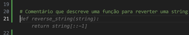 Captura de tela de todo o texto fantasma de conclusão automática da função.