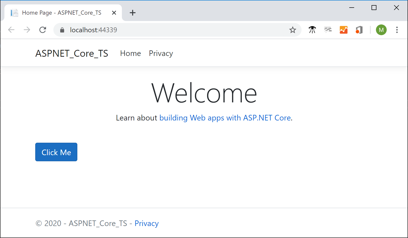 ASP.NET Core com TypeScript