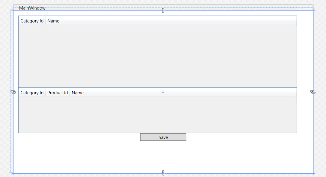 Skärmbild av WPF Designer
