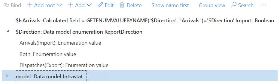 ตัวอย่างของการแจงนับรูปแบบข้อมูล