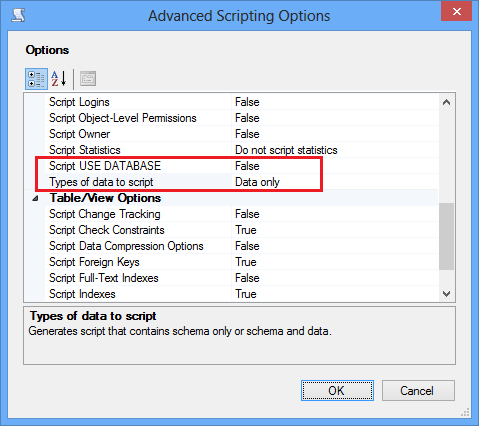 僅 SSMS 腳本資料，無 USE 陳述