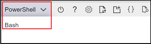選取您要在 Cloud Shell 中使用的 CLI。